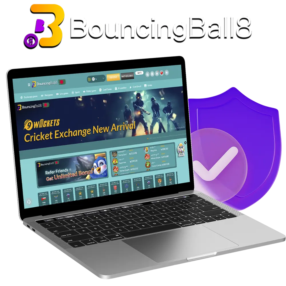 Highly innovative security from BouncingBall8 Casino keeps your data safe.