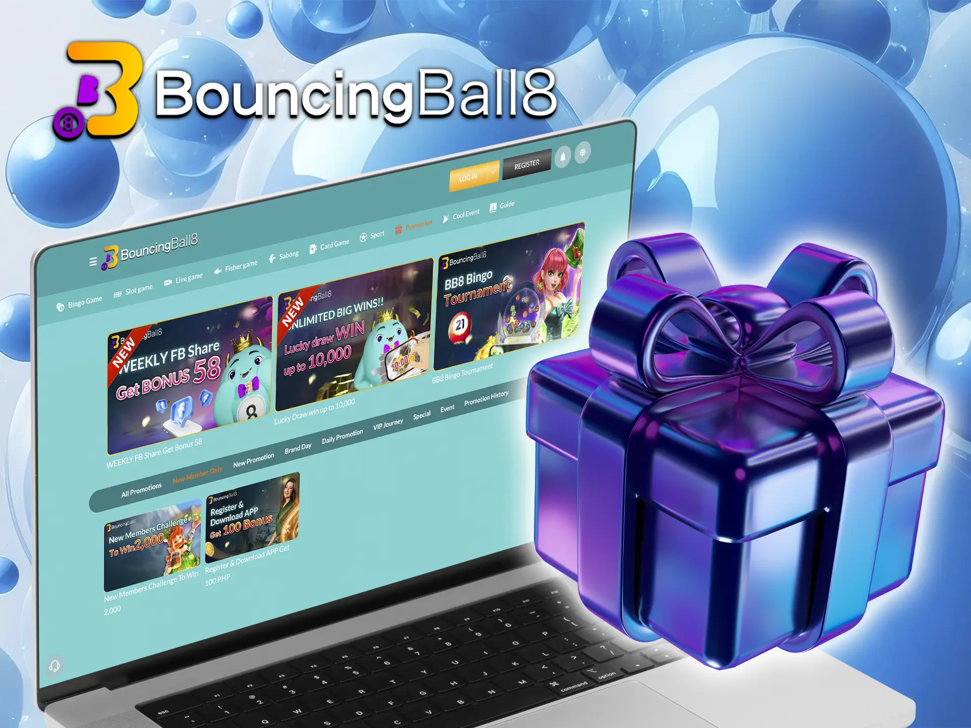 Use the impressive welcome bonus from BouncingBall8 to maximise your deposit and your bets.