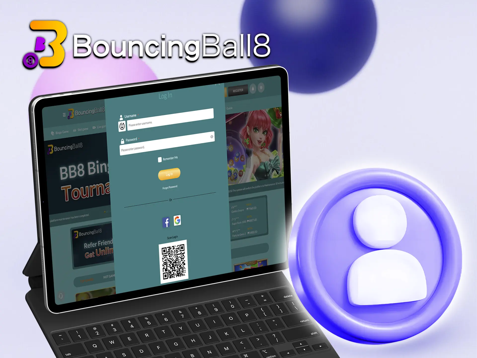 By logging in you discover hundreds of exciting and lucrative slots from BouncingBall8 Casino.